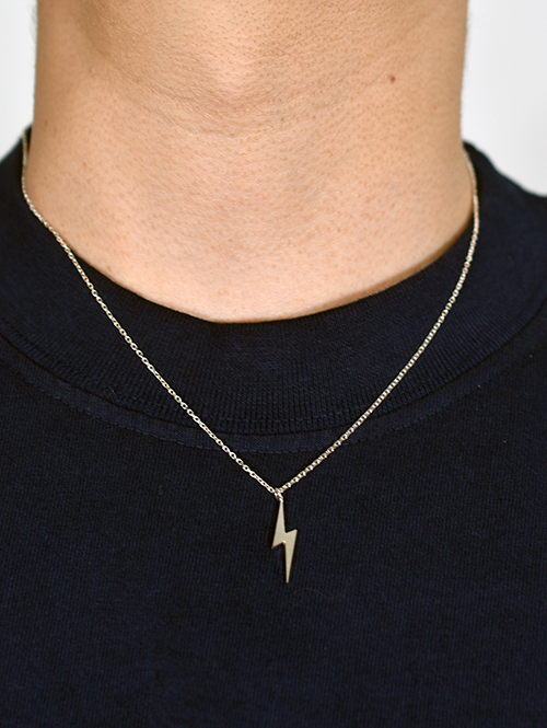 EDF BOLT NECKLACE (S) - Silver