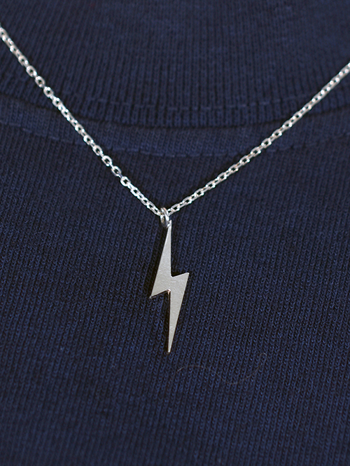 EDF BOLT NECKLACE (S) - Silver