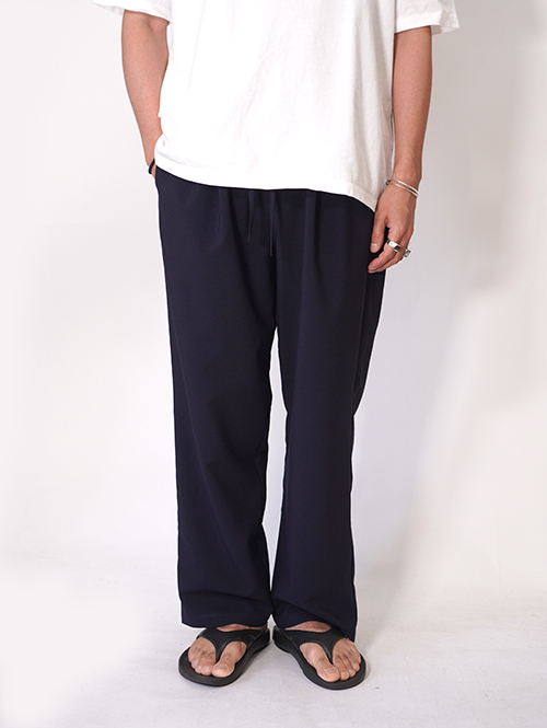 LA MOND  NEW SEMI WIDE SHARI PANT - Navy Black