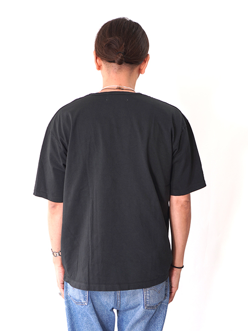 GRAB IN HOLLYWOOD  Heavy Weight Relax U Neck Tee  - Black