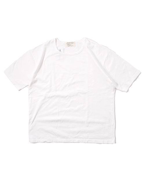 GRAB IN HOLLYWOOD  Heavy Weight Relax U Neck Tee  - Off White