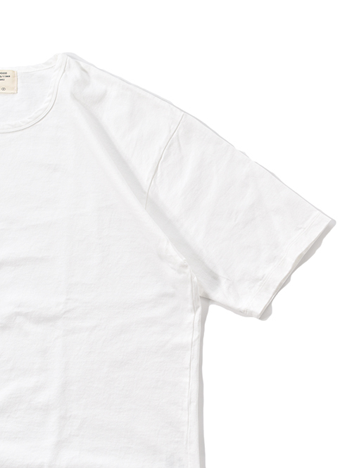 GRAB IN HOLLYWOOD  Heavy Weight Relax U Neck Tee  - Off White
