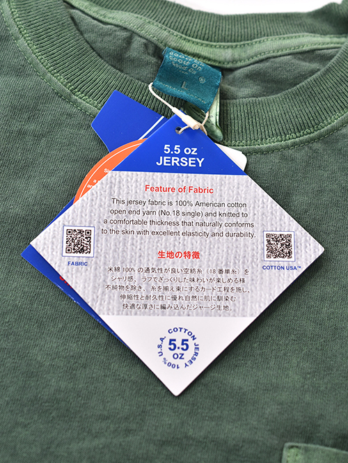 Good on  S/S Pocket Tシャツ - D-Green