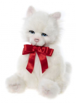 Charlie Bears (チャーリーベアーズ）　Potton(ポットン)ねこ　白色　ねこのぬいぐるみ　しろいねこ