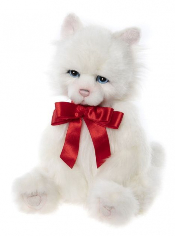 Charlie Bears (チャーリーベアーズ）　Potton(ポットン)ねこ　白色　ねこのぬいぐるみ　しろいねこ