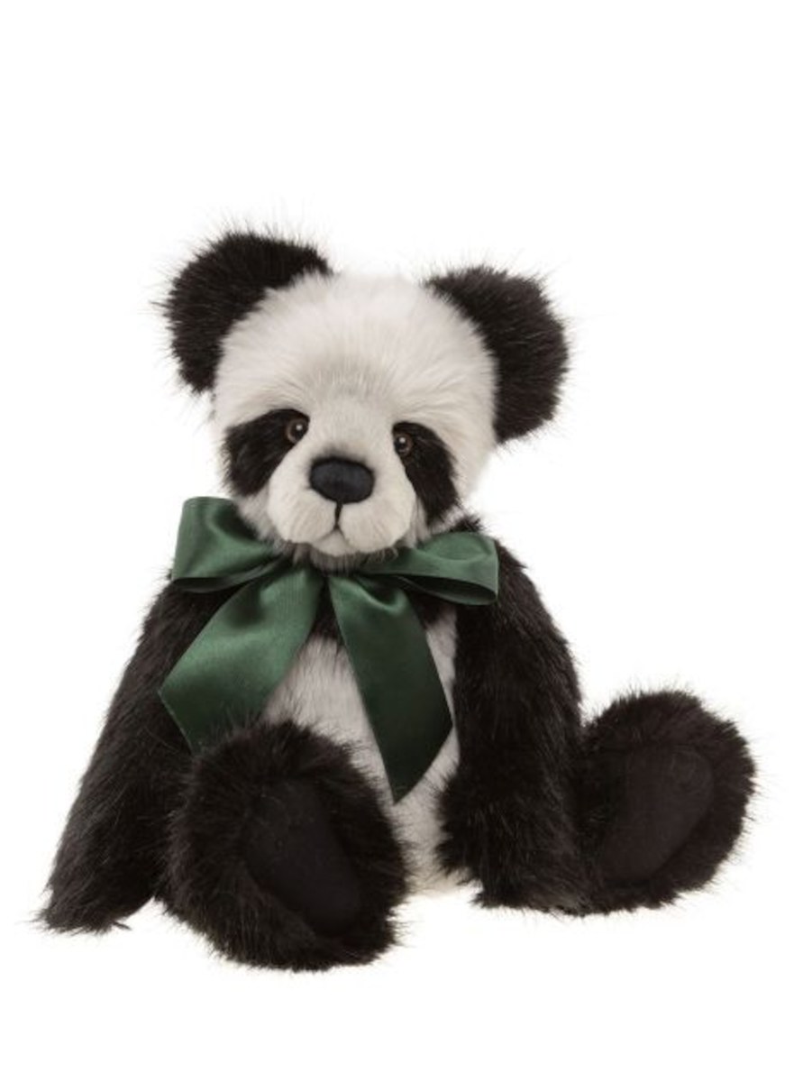 週末限定価格　チャーリーベアーズ　パンダテディベア　ぬいぐるみ Charlie Bears チャーリーベアーズ 【37㎝】Davidson(デイビッドソン
