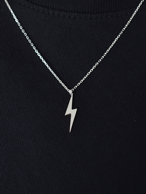 EDF BOLT NECKLACE (S)  Silver - 50cm