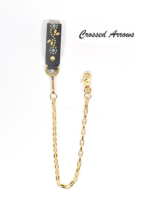 CROSSED ARROWS  ウォレットチェーン Gold/Black/Turquoise