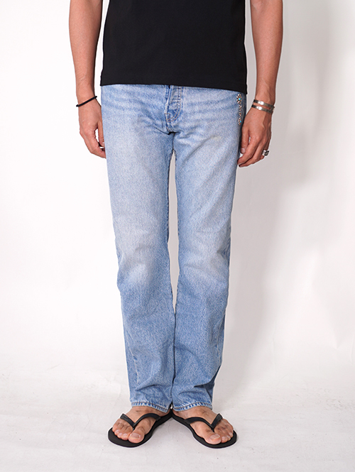 Vintage Levi's カスタムデニムパンツ 501 - 32 (D) 縦柄