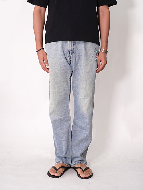 Vintage Levi's カスタムデニムパンツ 505 - 33 (C) 縦柄
