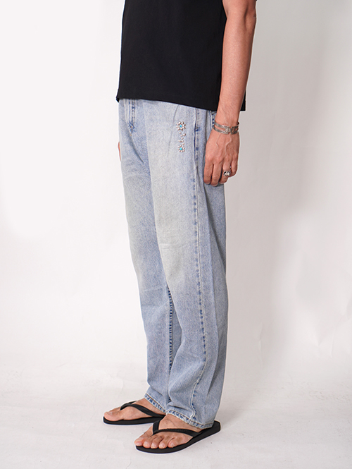 Vintage Levi's カスタムデニムパンツ 505 - 33 (C) 縦柄