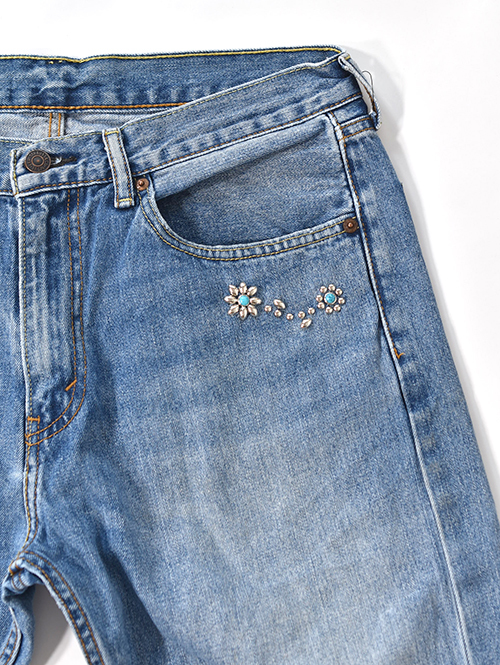 Vintage Levi's カスタムデニムパンツ 505 - 33 (D) 横柄