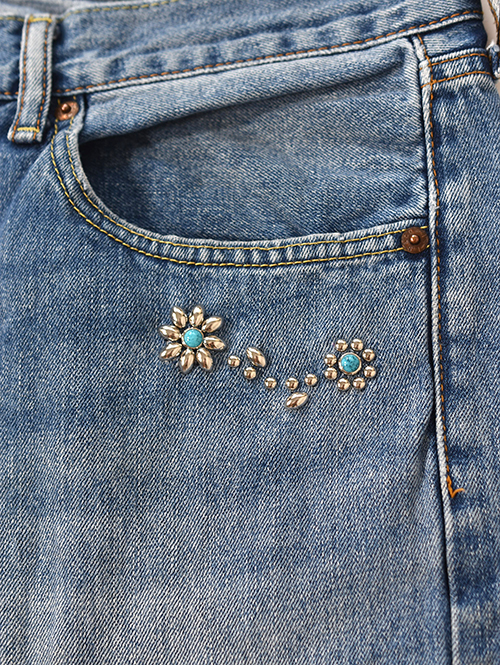 Vintage Levi's カスタムデニムパンツ 505 - 33 (D) 横柄