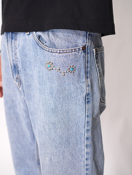 Vintage Levi's カスタムデニムパンツ 505 - 34 (B) 横柄