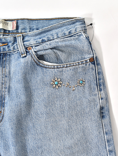 Vintage Levi's カスタムデニムパンツ 505 - 34 (B) 横柄