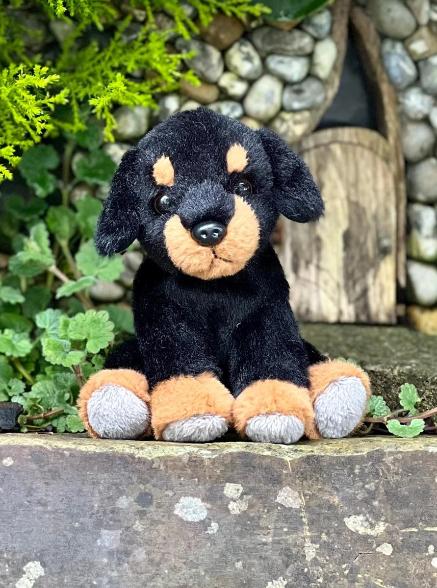 Charlie Bears Cuddle Cub Rottie Dog　【ちいさいぬいぐるみ】　いぬのぬいぐるみ　イヌ　いぬ　