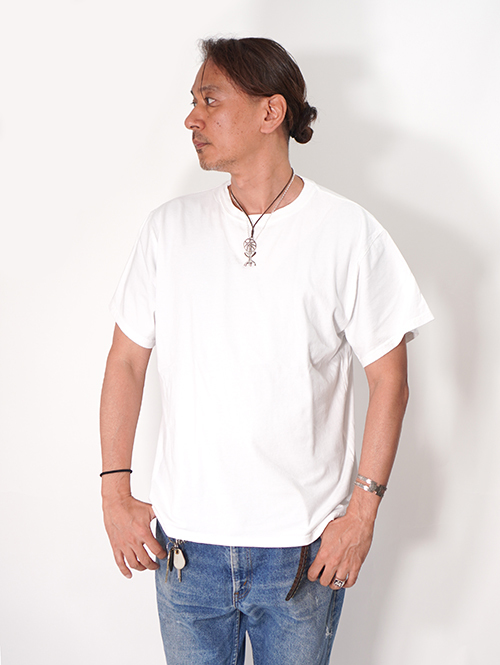 BTSA  Wide & Boxy Fit Short Sleeve Tee - White