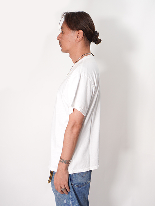 BTSA  Wide & Boxy Fit Short Sleeve Tee - White