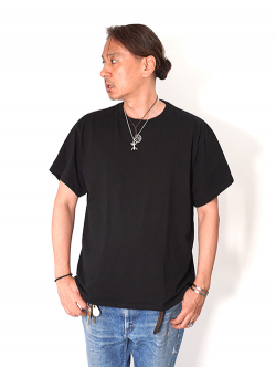 BTSA  Wide & Boxy Fit Short Sleeve Tee - Black