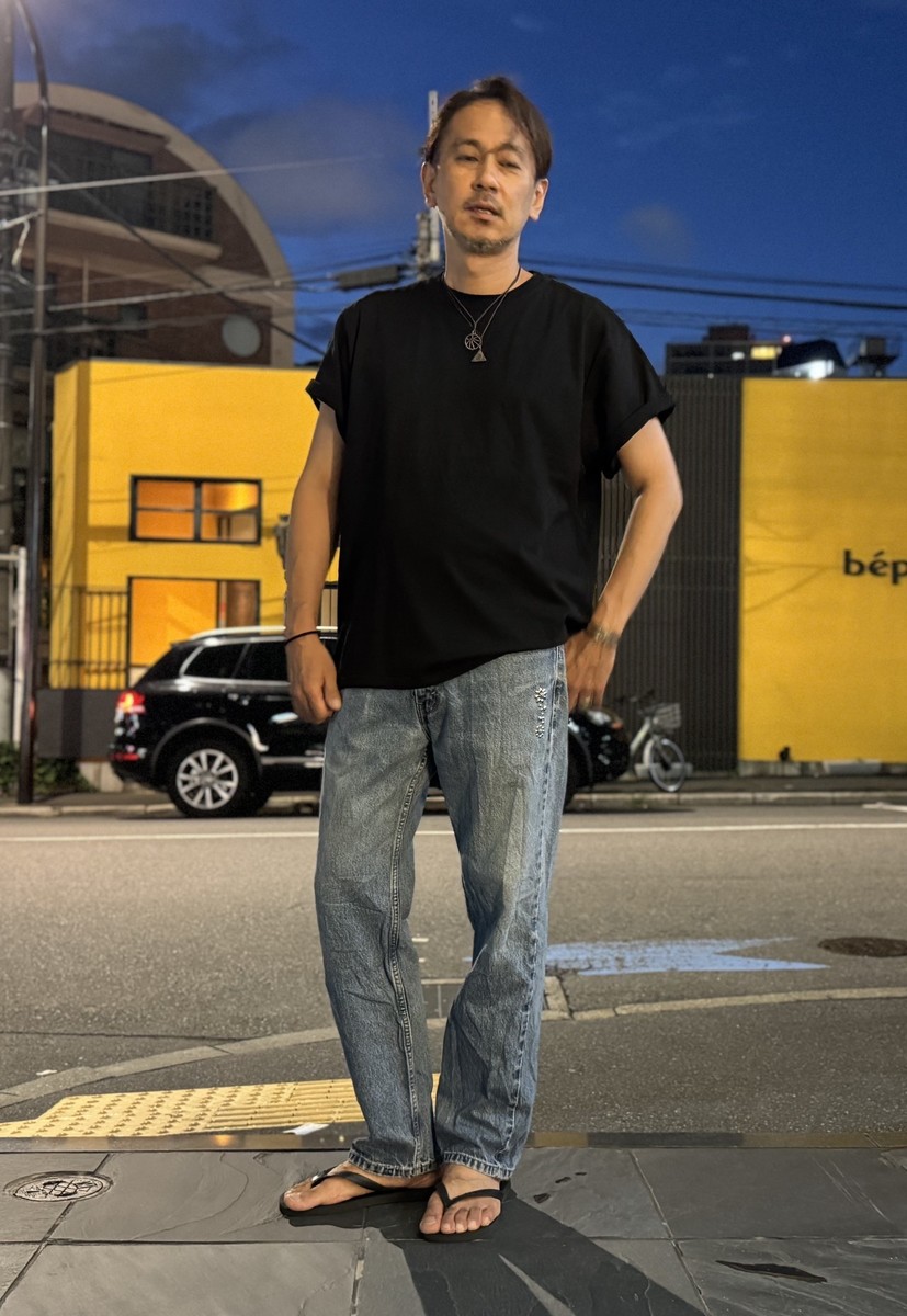 BTSA  Wide & Boxy Fit Short Sleeve Tee - Black