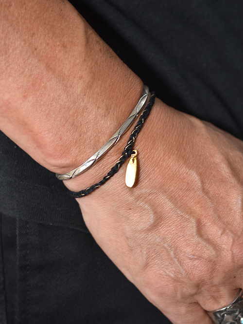 NAVAJO Hand Made Silver Bangle(C)