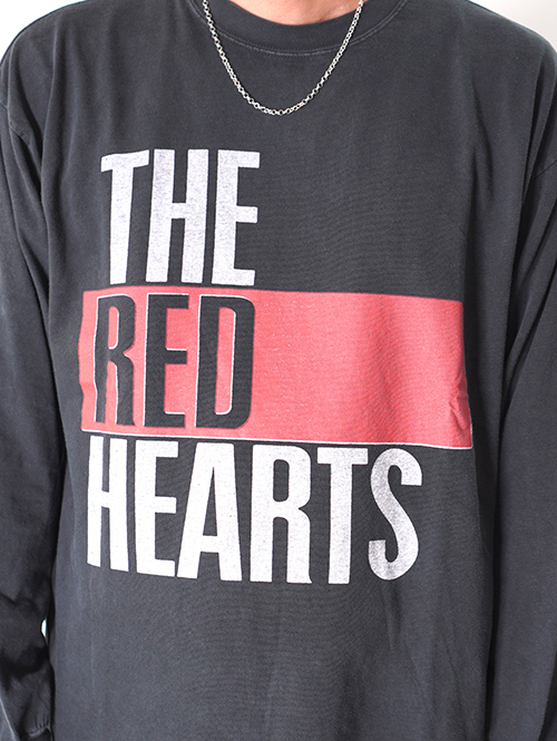 REMI RELIEF  「THE RED HEARTS」　L/Tee 　Vintage加工