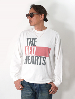 REMI RELIEF  「THE RED HEARTS」　L/Tee 　Vintage加工