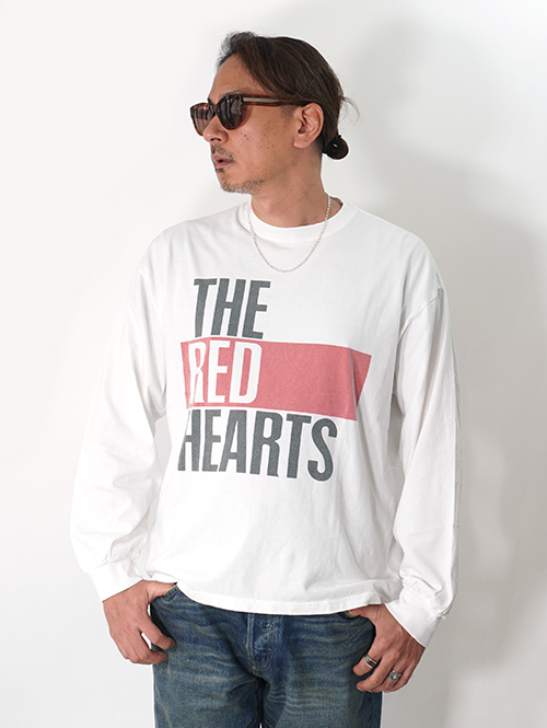 REMI RELIEF  「THE RED HEARTS」　L/Tee 　Vintage加工