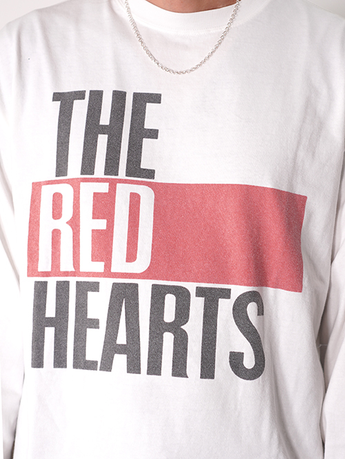 REMI RELIEF  「THE RED HEARTS」　L/Tee 　Vintage加工