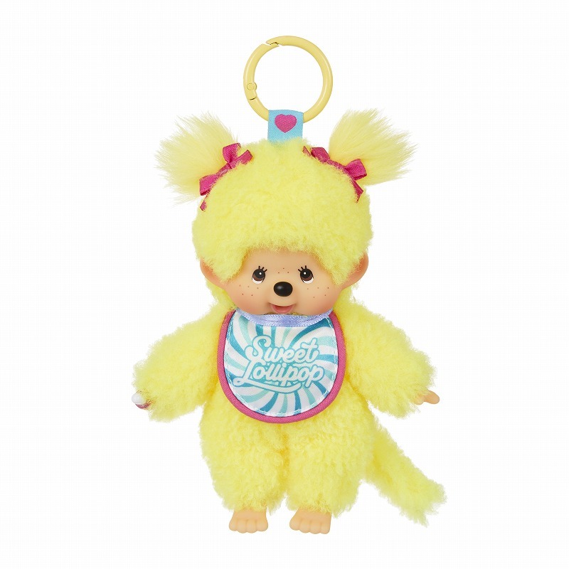 Monchhichi 【モンチッチ】バッグチャーム｜ぬいぐるみ| スウィートロリポップモンチッチ｜キーチェーン　