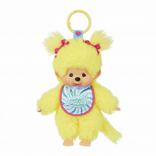 Monchhichi 【モンチッチ】バッグチャーム｜ぬいぐるみ| スウィートロリポップモンチッチ｜キーチェーン　