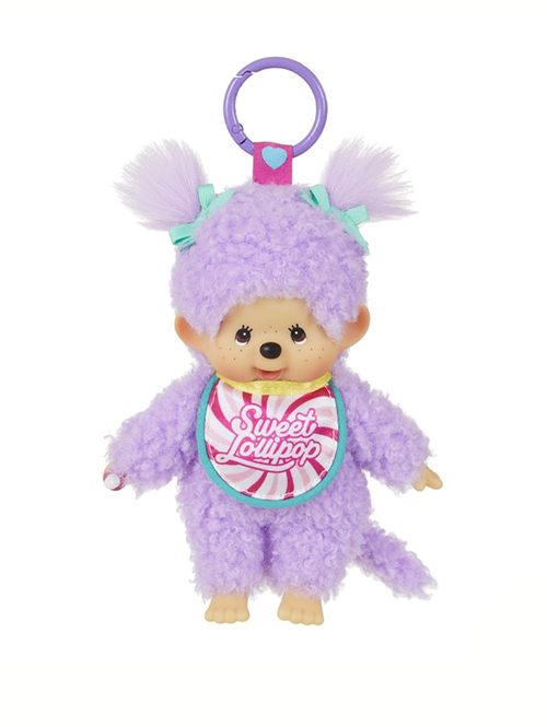 Monchhichi 【モンチッチ】バッグチャーム｜ぬいぐるみ| スウィートロリポップモンチッチ｜キーチェーン　
