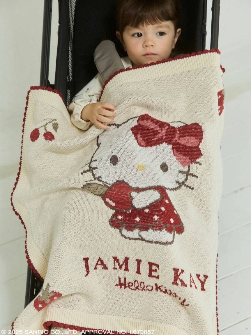 JAMIE KAY(ジェイミーケイ)  【HELLO KITTY】ニットJQブランケット