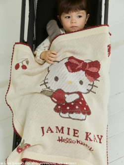JAMIE KAY(ジェイミーケイ)  【HELLO KITTY】ニットJQブランケット