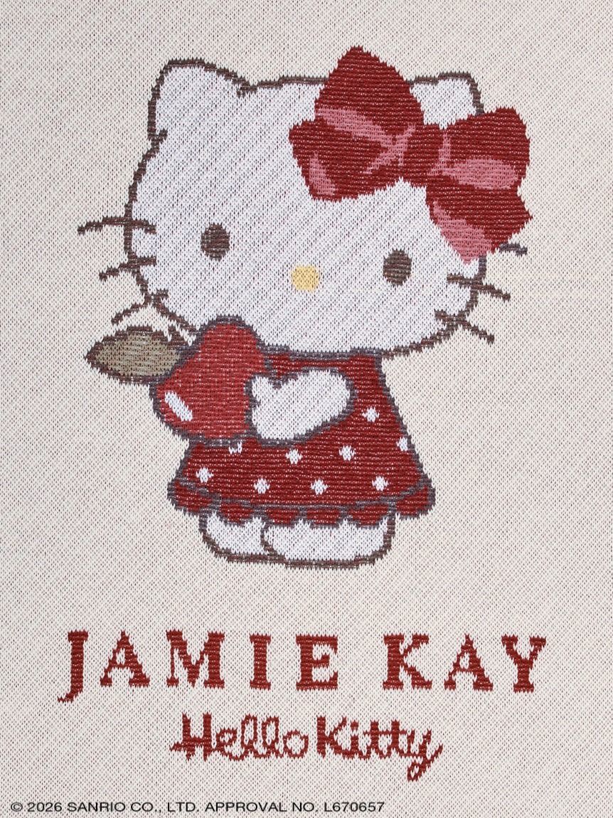 JAMIE KAY(ジェイミーケイ)  【HELLO KITTY】ニットJQブランケット