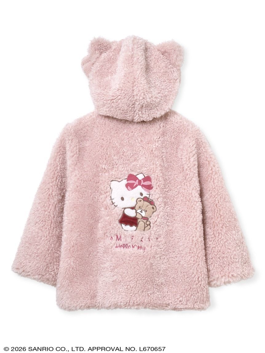 【HELLO KITTY/】キティ耳付きボアブルゾン| 限定　キティ　｜PINK