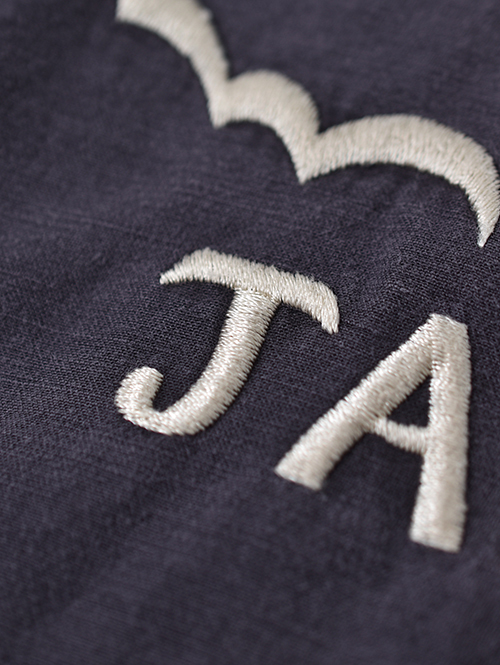 REMI RELIEF  Wide Military shirt (刺繍：Japan) - Charcoal