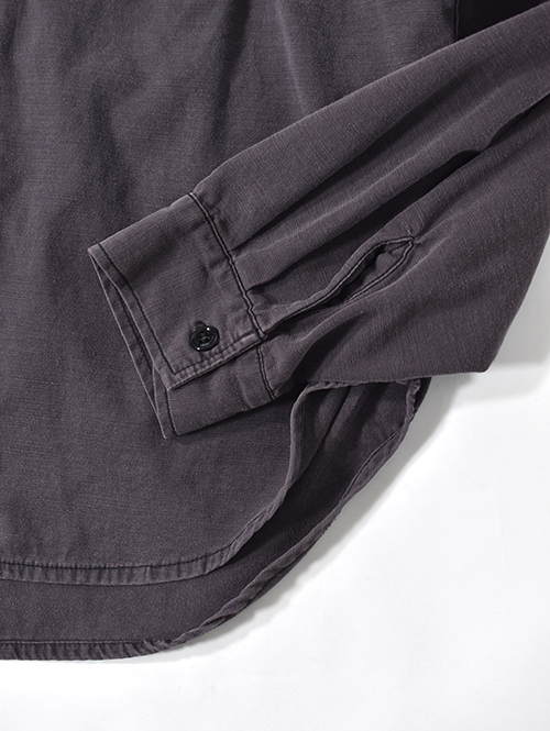 REMI RELIEF  Wide Military shirt (刺繍：Japan) - Charcoal