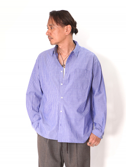 LANCER CLOTHING  ストライプシャツ - Blue