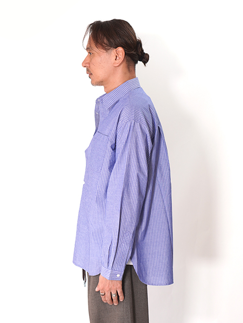 LANCER CLOTHING  ストライプシャツ - Blue