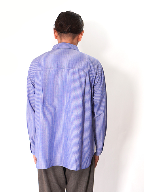 LANCER CLOTHING  ストライプシャツ - Blue