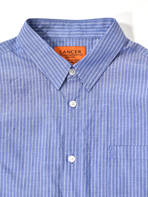 LANCER CLOTHING  ストライプシャツ - Blue