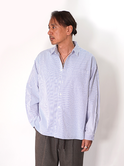 LANCER CLOTHING  ストライプシャツ - White