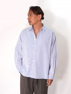 LANCER CLOTHING  ストライプシャツ - White