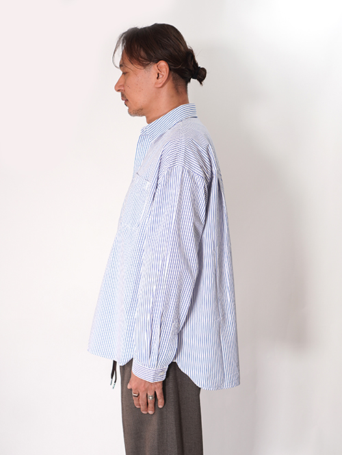 LANCER CLOTHING  ストライプシャツ - White