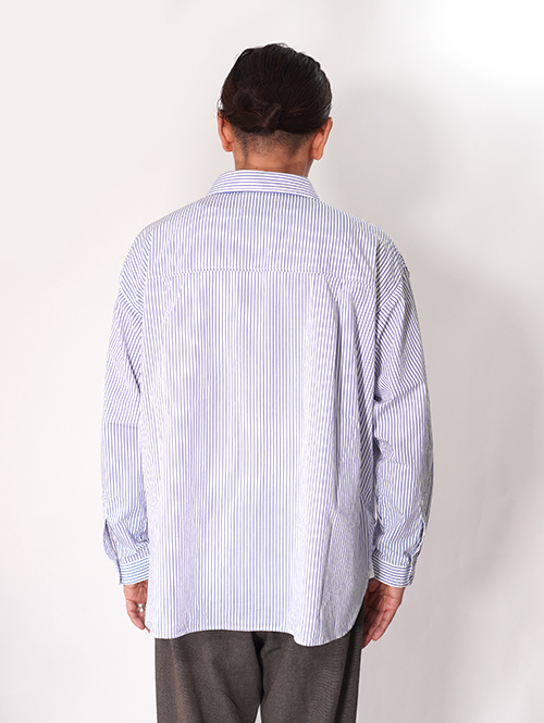 LANCER CLOTHING  ストライプシャツ - White