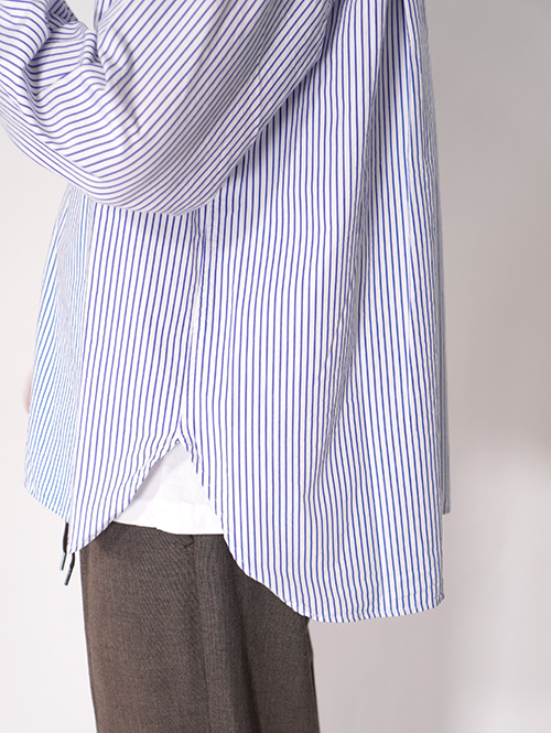LANCER CLOTHING  ストライプシャツ - White