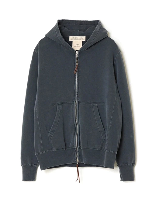 REMI RELIEF  |  SP加工裏毛ZIPパーカー  - Vintage Black