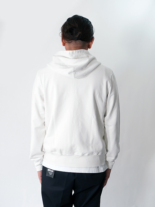 REMI RELIEF  |  SP加工裏毛ZIPパーカー - Off White