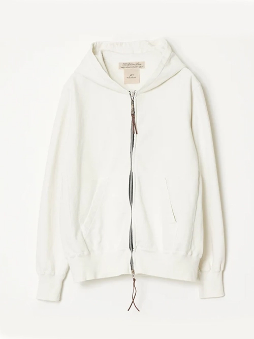 REMI RELIEF  |  SP加工裏毛ZIPパーカー - Off White